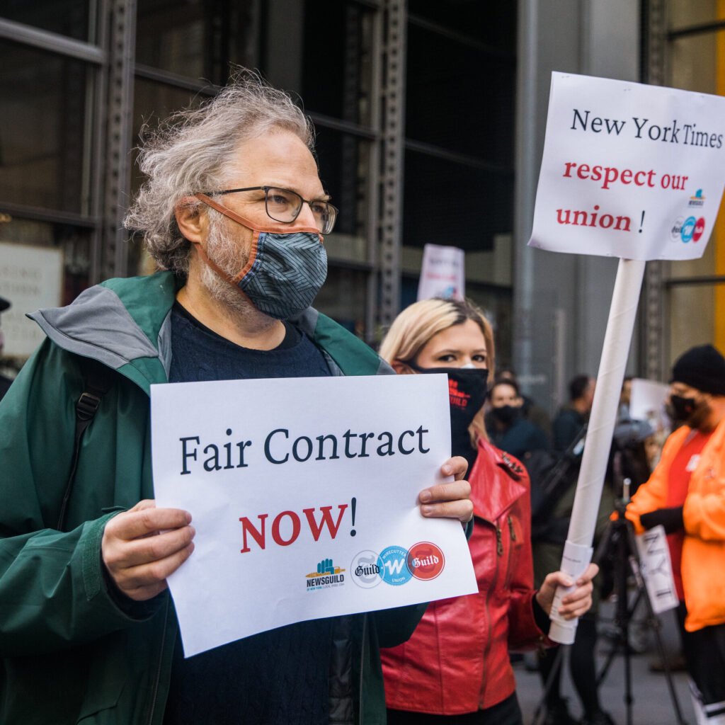 New York Times Tech Workers Go on Strike