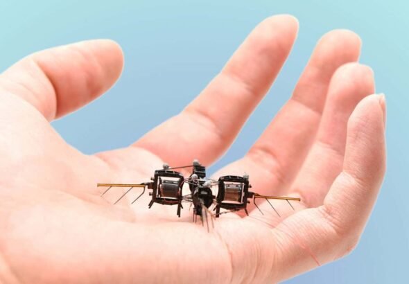 Tiny insect-like robot can flip, loop and hover for up to 15 minutes