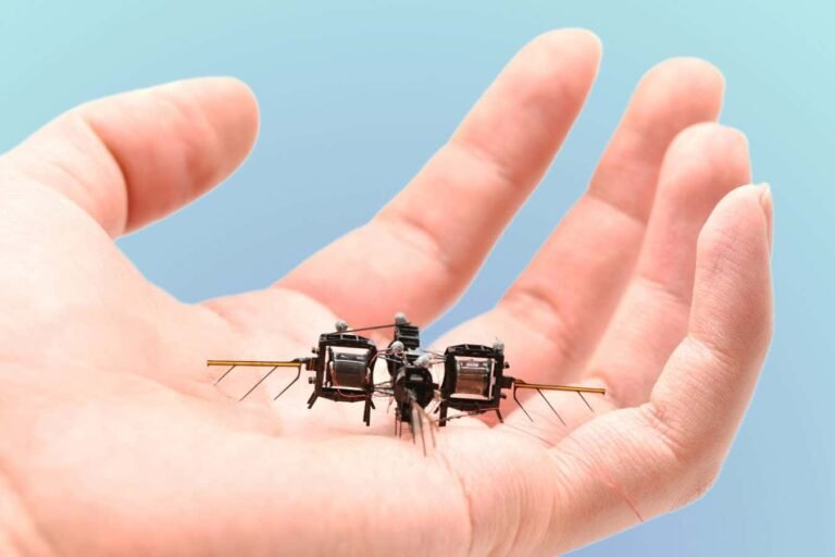 Tiny insect-like robot can flip, loop and hover for up to 15 minutes